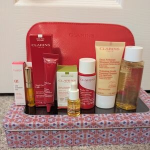 Clarins Red Cleanser & Exfoliant Skincare Collection